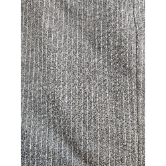 Banana Republic 100% wool pinstripe mini skirt sz 4 lined lightweight charcoal - Picture 4 of 8